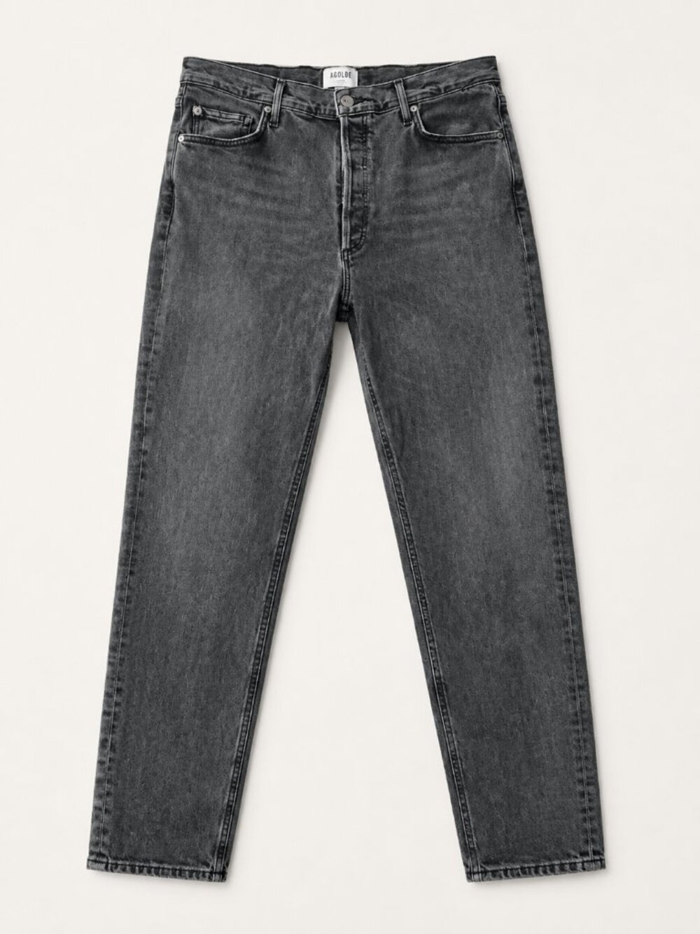 AGOLDE Nico High Rise Slim Jeans Washed Black Size 31 Organic Cotton - Picture 5 of 11